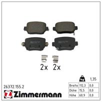 Stabdžių trinkelių rinkinys, diskinis stabdys ZIMMERMANN 26372.155.2