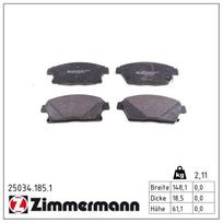 Stabdžių trinkelių rinkinys, diskinis stabdys ZIMMERMANN 25034.185.1