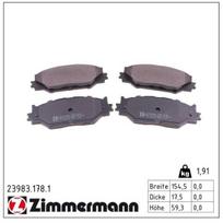 Stabdžių trinkelių rinkinys, diskinis stabdys ZIMMERMANN 23983.178.1