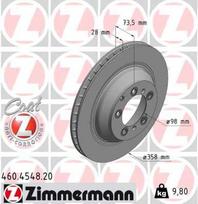 Stabdžių diskas ZIMMERMANN 460.4548.20