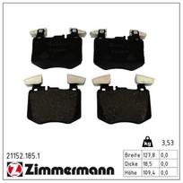 Stabdžių trinkelių rinkinys, diskinis stabdys ZIMMERMANN 21152.185.1