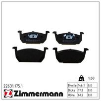 Stabdžių trinkelių rinkinys, diskinis stabdys ZIMMERMANN 22631.175.1