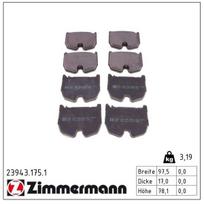Stabdžių trinkelių rinkinys, diskinis stabdys ZIMMERMANN 23943.175.1