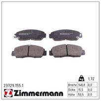 Stabdžių trinkelių rinkinys, diskinis stabdys ZIMMERMANN 23729.155.1