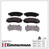 Stabdžių trinkelių rinkinys, diskinis stabdys ZIMMERMANN 24597.175.1