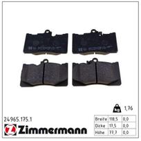 Stabdžių trinkelių rinkinys, diskinis stabdys ZIMMERMANN 24965.175.1