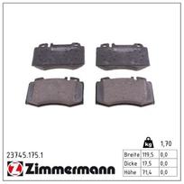 Stabdžių trinkelių rinkinys, diskinis stabdys ZIMMERMANN 23745.175.1