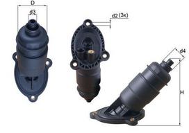 Hidraulinis filtras, automatinė transmisija MAHLE HX 155