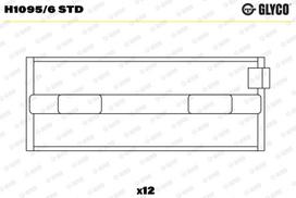 Alkūninio veleno indėklas GLYCO H1095/6 STD