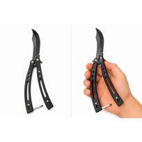 Treniruočių peilis Butterfly be ašmenų 22cm - Black vawe