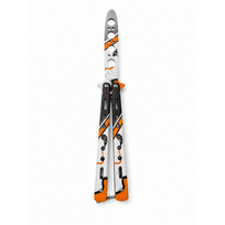 Treniruočių peilis Butterfly be ašmenų 22cm - black/orange