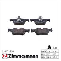 Stabdžių trinkelių rinkinys, diskinis stabdys ZIMMERMANN 25307.175.1
