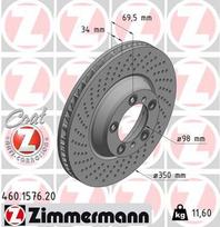 Stabdžių diskas ZIMMERMANN 460.1576.20