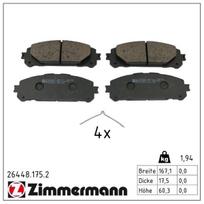Stabdžių trinkelių rinkinys, diskinis stabdys ZIMMERMANN 26448.175.2