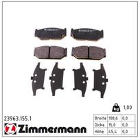 Stabdžių trinkelių rinkinys, diskinis stabdys ZIMMERMANN 23963.155.1