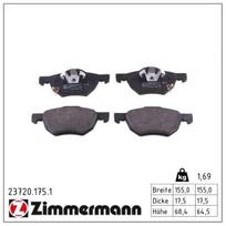 Stabdžių trinkelių rinkinys, diskinis stabdys ZIMMERMANN 23720.175.1