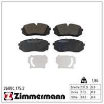 Stabdžių trinkelių rinkinys, diskinis stabdys ZIMMERMANN 26800.175.2