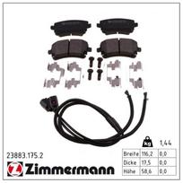 Stabdžių trinkelių rinkinys, diskinis stabdys ZIMMERMANN 23883.175.2