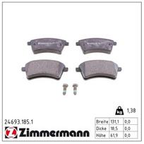 Stabdžių trinkelių rinkinys, diskinis stabdys ZIMMERMANN 24693.185.1