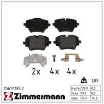 Stabdžių trinkelių rinkinys, diskinis stabdys ZIMMERMANN 25617.185.2