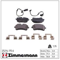 Stabdžių trinkelių rinkinys, diskinis stabdys ZIMMERMANN 25214.175.6