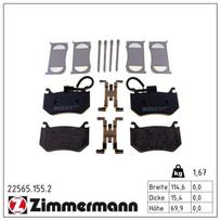 Stabdžių trinkelių rinkinys, diskinis stabdys ZIMMERMANN 22565.155.2