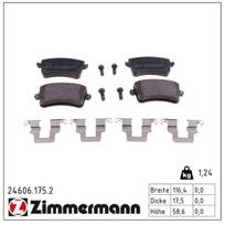 Stabdžių trinkelių rinkinys, diskinis stabdys ZIMMERMANN 24606.175.2