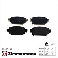 Stabdžių trinkelių rinkinys, diskinis stabdys ZIMMERMANN 22623.155.1