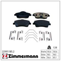 Stabdžių trinkelių rinkinys, diskinis stabdys ZIMMERMANN 22997.185.2