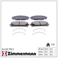 Stabdžių trinkelių rinkinys, diskinis stabdys ZIMMERMANN 24452.175.2