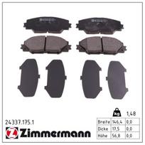 Stabdžių trinkelių rinkinys, diskinis stabdys ZIMMERMANN 24337.175.1