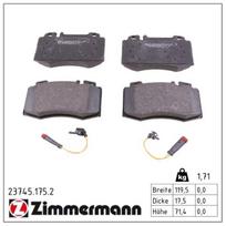 Stabdžių trinkelių rinkinys, diskinis stabdys ZIMMERMANN 23745.175.2