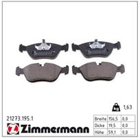 Stabdžių trinkelių rinkinys, diskinis stabdys ZIMMERMANN 21273.195.1