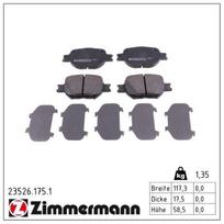 Stabdžių trinkelių rinkinys, diskinis stabdys ZIMMERMANN 23526.175.1