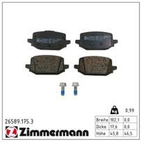 Stabdžių trinkelių rinkinys, diskinis stabdys ZIMMERMANN 26589.175.3