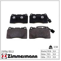 Stabdžių trinkelių rinkinys, diskinis stabdys ZIMMERMANN 23756.155.2