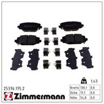 Stabdžių trinkelių rinkinys, diskinis stabdys ZIMMERMANN 25376.175.2