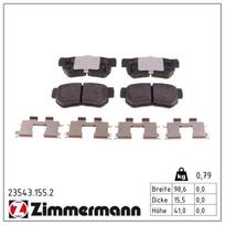 Stabdžių trinkelių rinkinys, diskinis stabdys ZIMMERMANN 23543.155.2