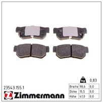 Stabdžių trinkelių rinkinys, diskinis stabdys ZIMMERMANN 23543.155.1