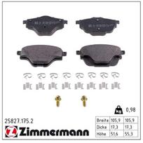 Stabdžių trinkelių rinkinys, diskinis stabdys ZIMMERMANN 25827.175.2