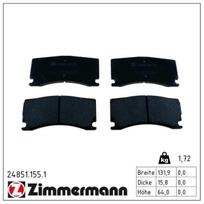 Stabdžių trinkelių rinkinys, diskinis stabdys ZIMMERMANN 24851.155.1
