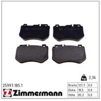 Stabdžių trinkelių rinkinys, diskinis stabdys ZIMMERMANN 25997.185.1