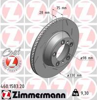 Stabdžių diskas ZIMMERMANN 460.1583.20