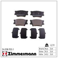 Stabdžių trinkelių rinkinys, diskinis stabdys ZIMMERMANN 24338.155.1
