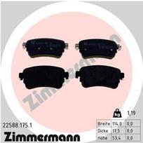 Stabdžių trinkelių rinkinys, diskinis stabdys ZIMMERMANN 22588.175.1