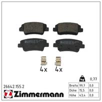 Stabdžių trinkelių rinkinys, diskinis stabdys ZIMMERMANN 26642.155.2