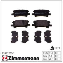 Stabdžių trinkelių rinkinys, diskinis stabdys ZIMMERMANN 23967.155.1