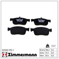 Stabdžių trinkelių rinkinys, diskinis stabdys ZIMMERMANN 22593.175.1