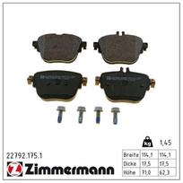 Stabdžių trinkelių rinkinys, diskinis stabdys ZIMMERMANN 22792.175.1