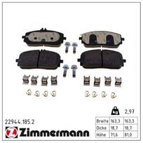 Stabdžių trinkelių rinkinys, diskinis stabdys ZIMMERMANN 22944.185.2